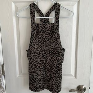 Girls overall cheetah dress